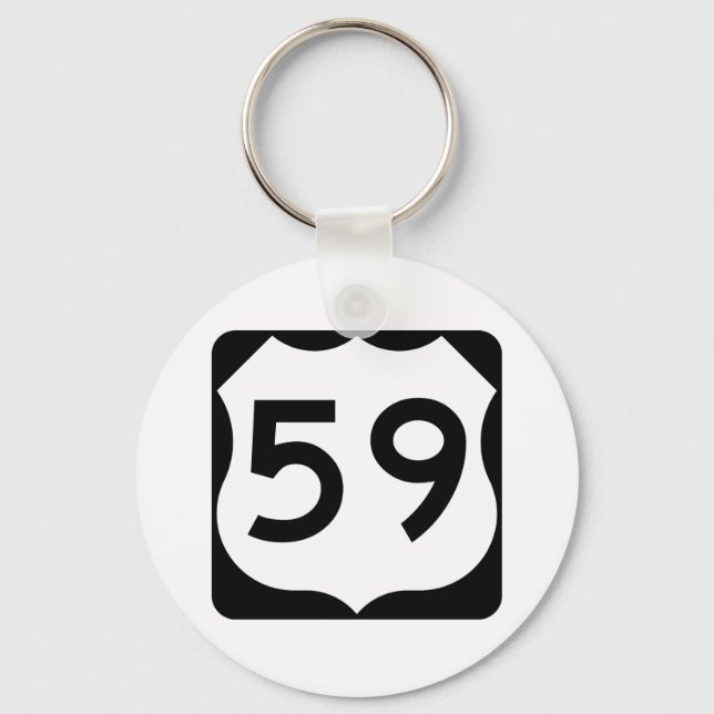 Porte-clés SIGNE US Route 59 (Recto)