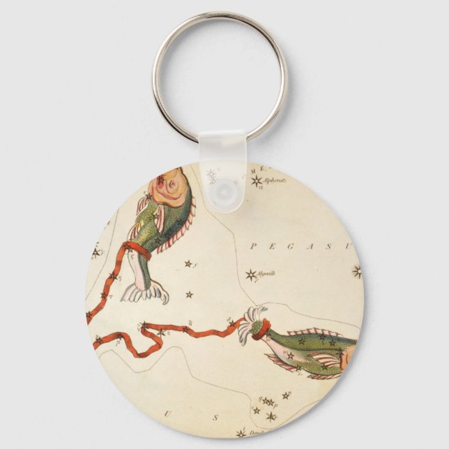 Porte-clés "Signe zodiaque : Poissons" porte - clé (Recto)