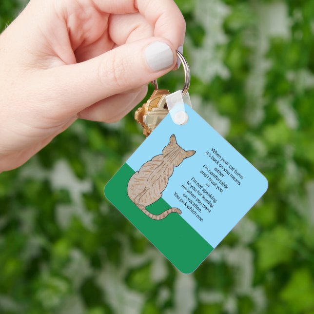 Porte-clés Significations possibles du dos de chat (main)