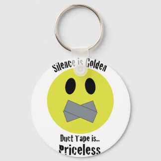 Porte-clés Silence is Golden Duct Tape is Priceless