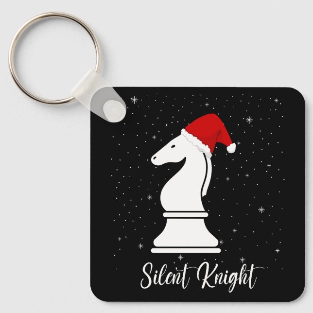 Porte-clés Silent Knight chess piece Christmas strategy game  (Recto)