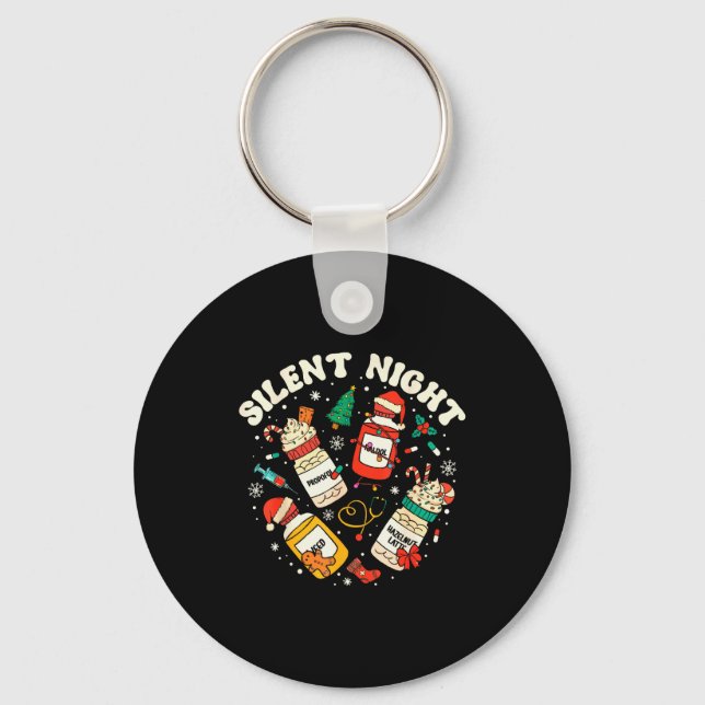 Porte-clés Silent Night Christmas Nurse Medical Profol Doctor (Recto)