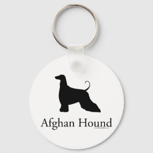 Porte-clés Silhouette afghane Hound