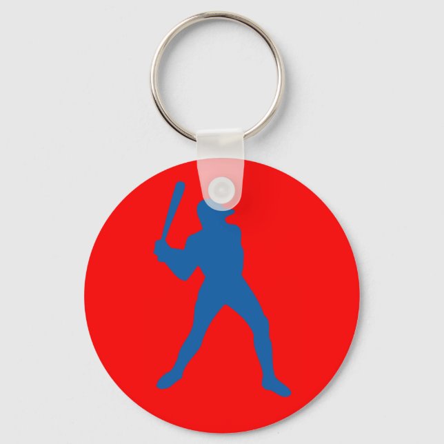 Porte-clés silhouette de baseball (Recto)