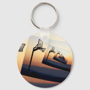 Porte-clés Silhouette de basket-ball