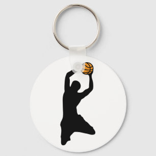 Porte-clés silhouette de basket-ball