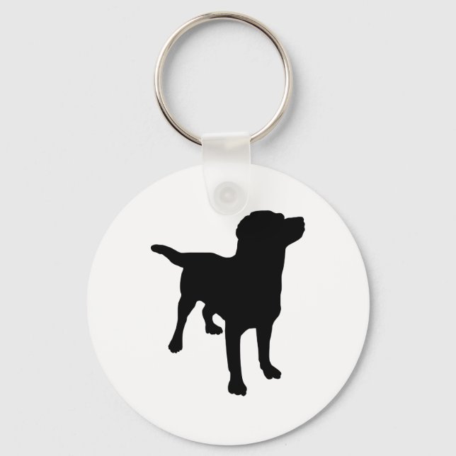 Porte-clés Silhouette de chien (Recto)