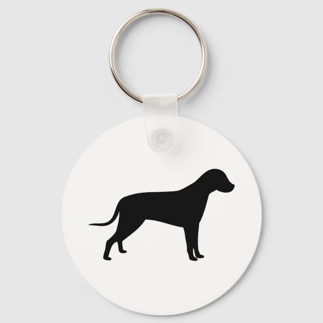 Porte-clés Silhouette de chien (Recto)