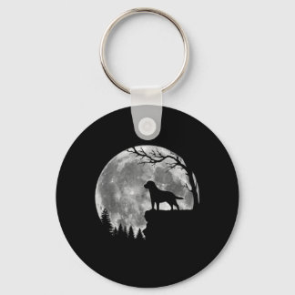 Porte-clés Silhouette de chien Labrador Retriever Lune Hallow