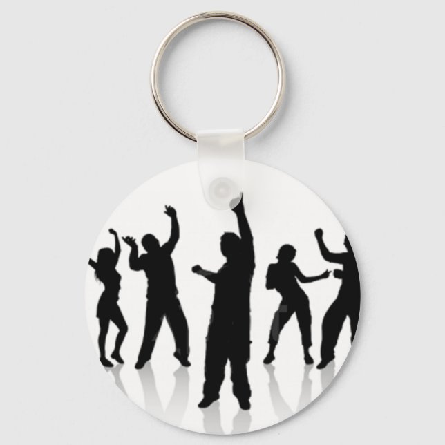 Porte-clés Silhouette de danse (Recto)