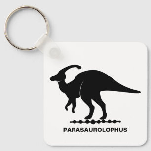 Porte-clés silhouette de dinosaure Parasaurolophus