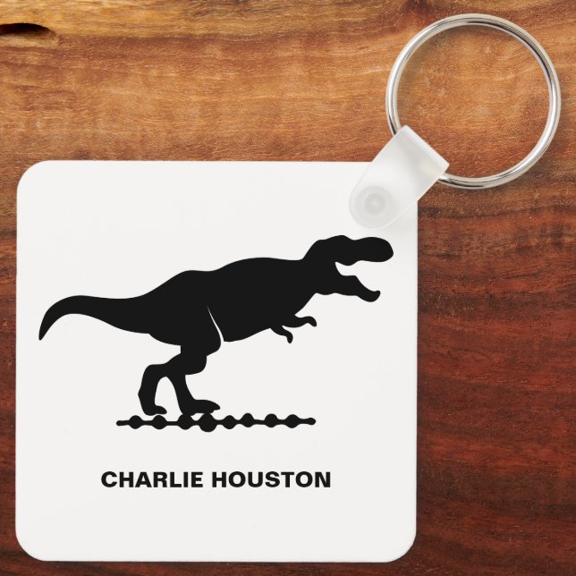 Porte-clés silhouette de dinosaure Tyrannosaurus (Verso)