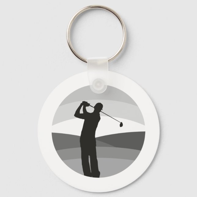 Porte-clés Silhouette de golf (Recto)