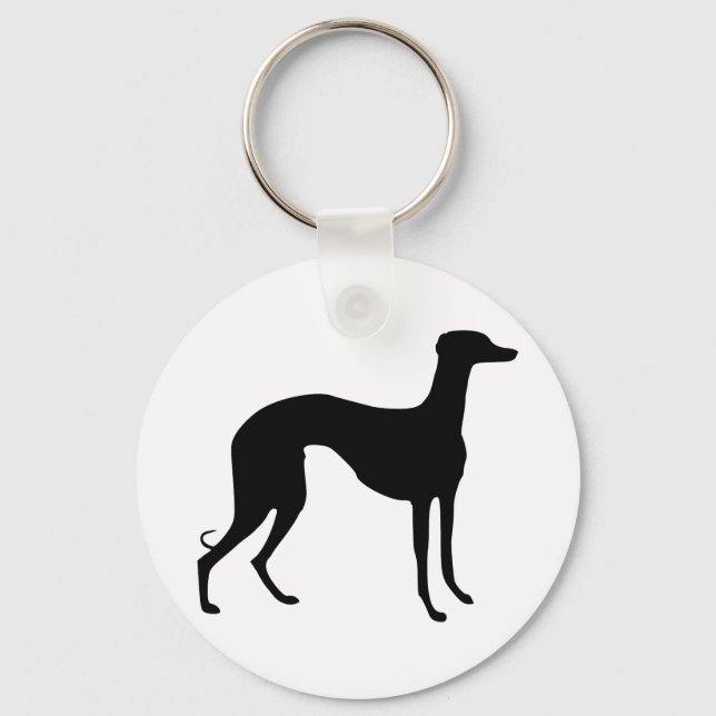 Porte-clés Silhouette de Greyhound (Recto)
