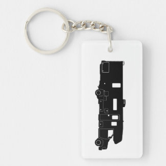 Porte-clés Silhouette de la classe C Motorhome sur le porte -