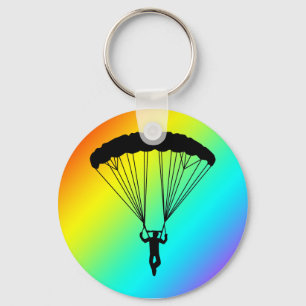 Porte-clés silhouette de parachutiste