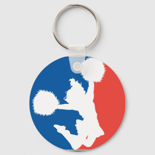 Porte-clés Silhouette de pom-pom girl