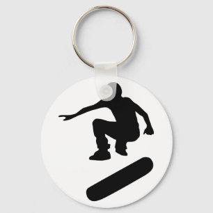 Porte-clés silhouette de skateboard