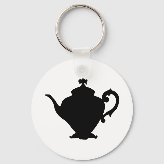Porte-clés Silhouette de théière (Recto)