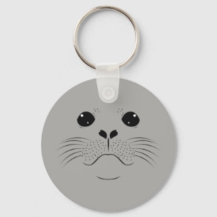 Porte-clés Silhouette de visage de phoque