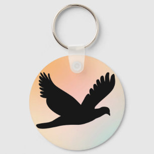 Porte-clés Silhouette des oiseaux