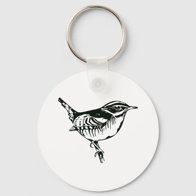 Porte-clés Silhouette des oiseaux (Recto)