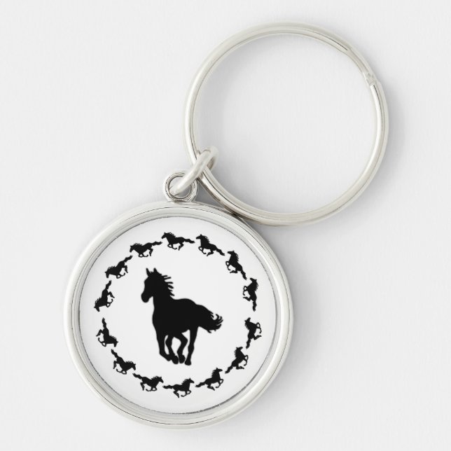 Porte-clés Silhouette Design Cheval (Devant)