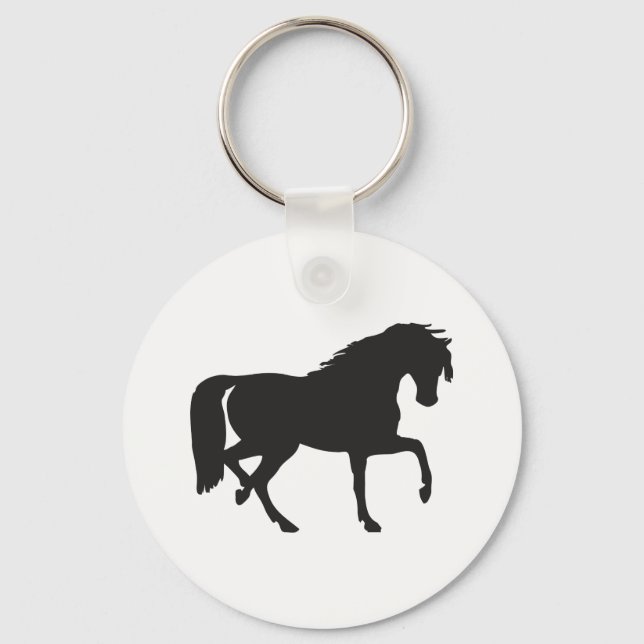 Porte-clés Silhouette du cheval (Recto)