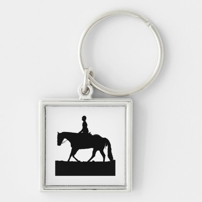Porte-clés Silhouette du cheval (Devant)