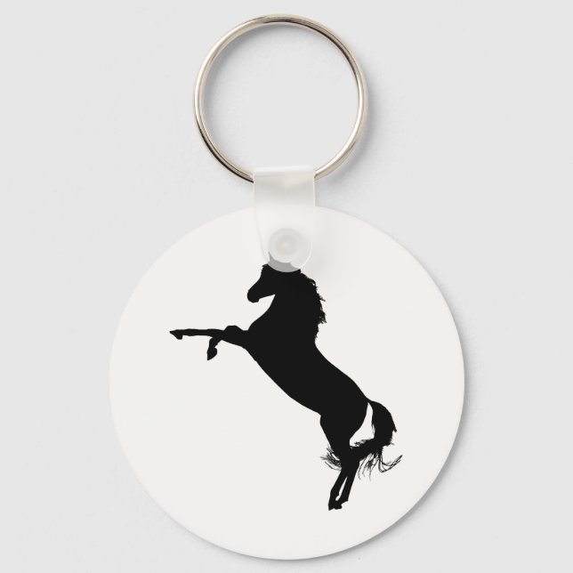 Porte-clés Silhouette du cheval arabe (Recto)