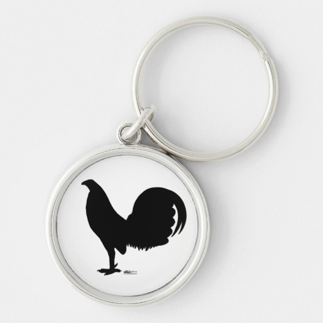 Porte-clés Silhouette du coq Gamecock (Devant)