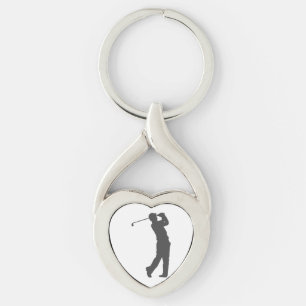Porte-clés Silhouette du joueur de golf
