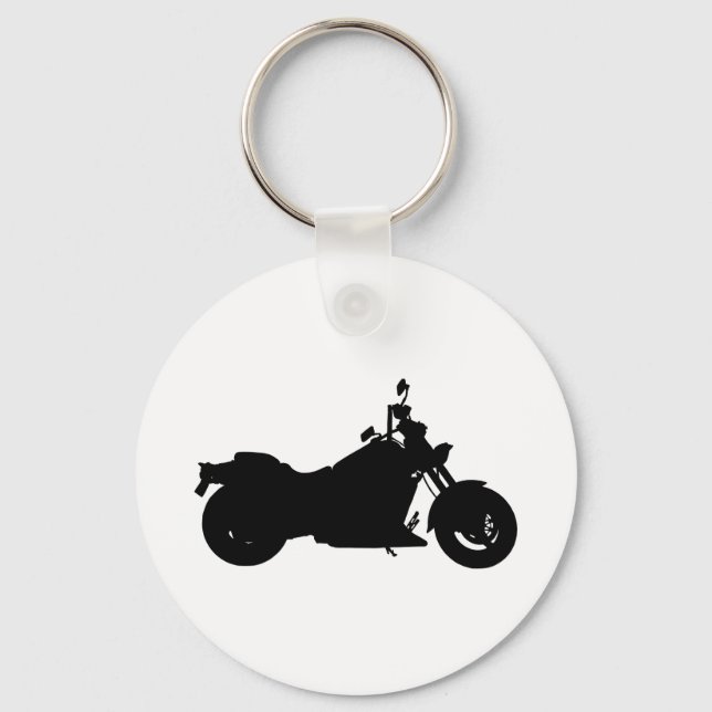 Porte-clés Silhouette moto (Recto)