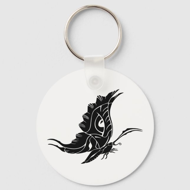 Porte-clés Silhouette papillon (Recto)