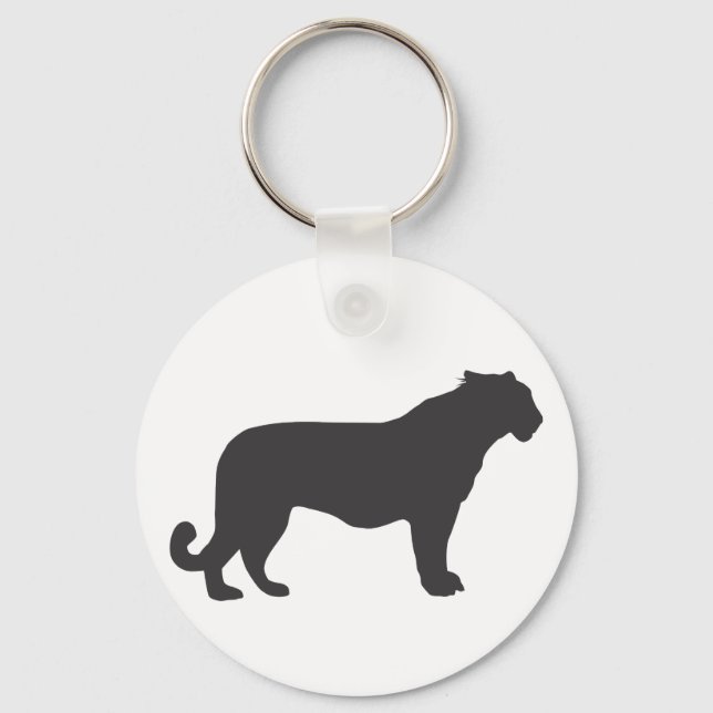 Porte-clés Silhouette Tiger (Recto)