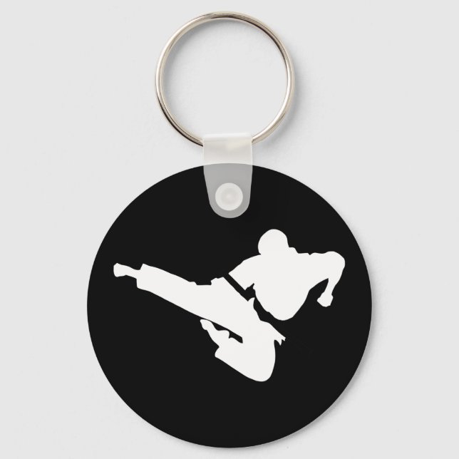 Porte-clés silhouettes des arts martiaux (Recto)