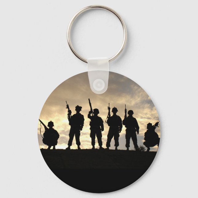 Porte-clés Silhouettes du soldat (Recto)