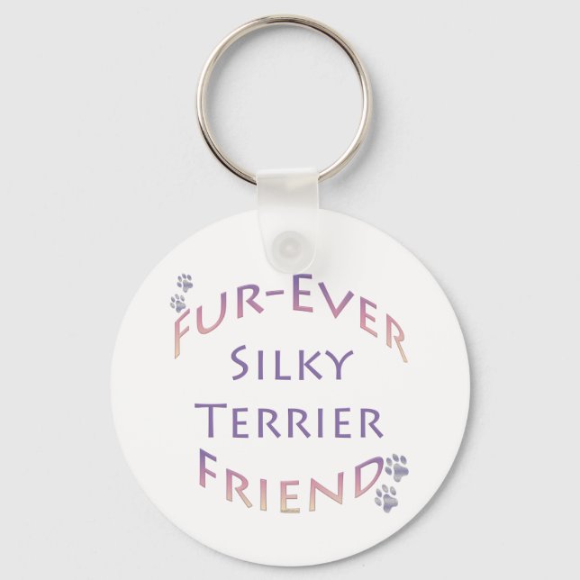 Porte-clés Silky Terrier Furever Friend (Recto)