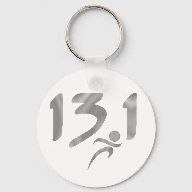 Porte-clés Silver 13,1 demi-marathon (Recto)