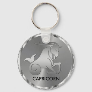 Porte-clés Silver Capricorn ♑ the Goat - Zodiac Sign