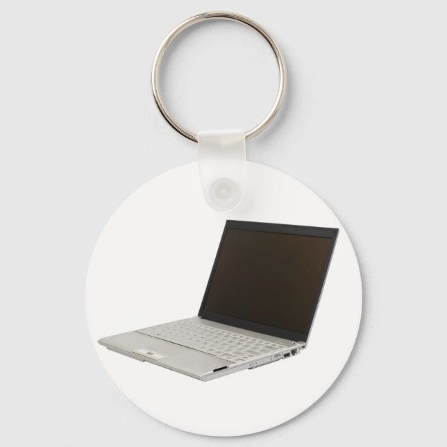 Porte-clés Silver colored laptop (Recto)