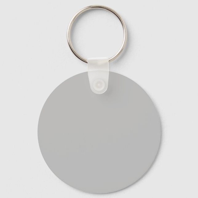 Porte-clés Silver Grey C0C0C0 Couleur - Option pour ajouter u (Recto)