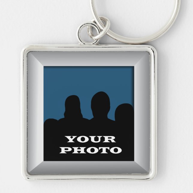 Porte-clés Silver Your Photo Frame Premium Porte - clé (Devant)