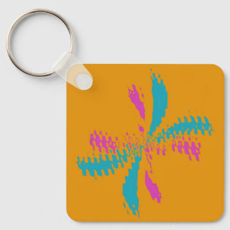 Porte-clés Simple Abstrait Papillon Motif Messy Vol