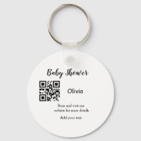 Simple baby shower site web code-barres QR ajouter