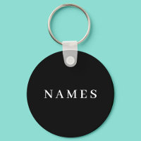 Simple Black Custom Name Elegant