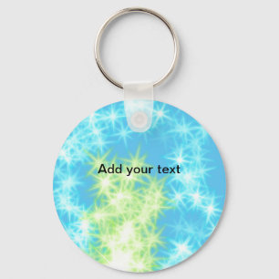 Porte-clés Simple ciel bleu paillettes scintillement étoiles