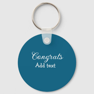 Porte-clés Simple congratulation graduation add your