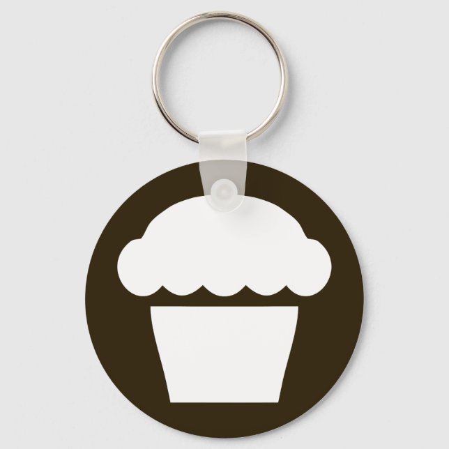 Porte-clés simple cupcake / muffin (Recto)