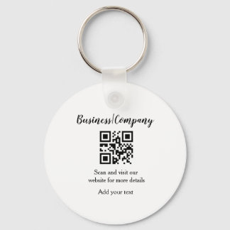 Porte-clés Simple entreprise site web code-barres QR ajouter 